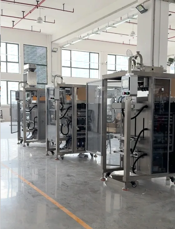 Multi-lane stick-pack equipment workshop